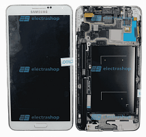 Модуль-дисплей Samsung Galaxy Note 3 LTE (SM-N9005) с рамкой белый (ОРИГИНАЛ)