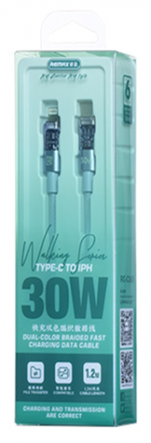 Кабель для Iphone REMAX 30W RC-163 (C to L) (Gray)