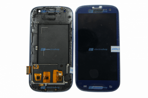 Модуль-дисплей Samsung Galaxy S3 (GT-I9300) синий с рамкой (TFT COPY) 