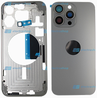Корпус для IPhone 15 Pro Max натуральный титан (Оригинал)