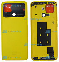 Задняя крышка для Xiaomi POCO C40 желтая