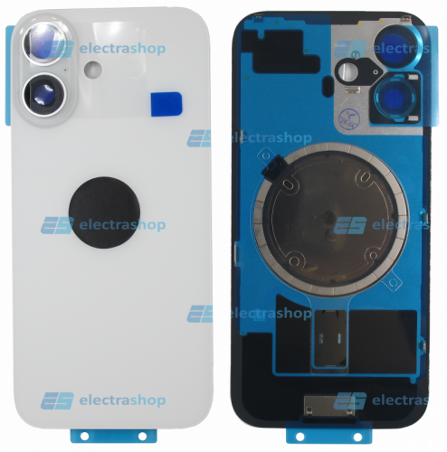 Задняя крышка для IPhone 16 белая (Оригинал)