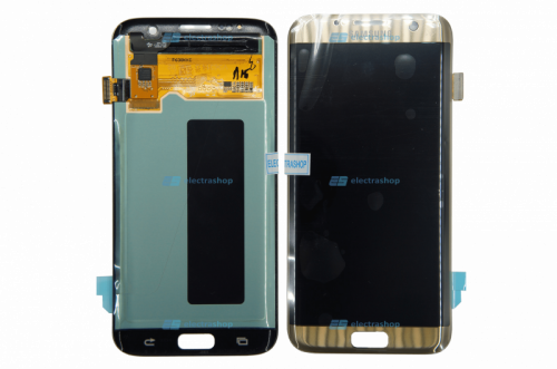 Модуль-дисплей Samsung Galaxy S7 EDGE (SM-G935F/SM-G935H/SM-G935DS) золотой без рамы (ОРИГИНАЛ)