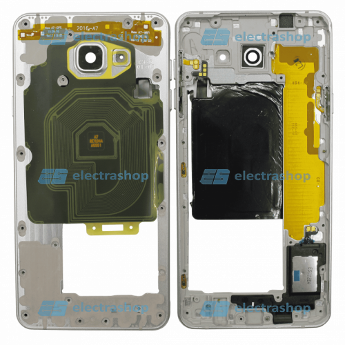 Средняя часть корпуса для Samsung Galaxy A7 (2016) SM-A710F серебро