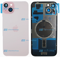 Задняя крышка для IPhone 15 Plus розовая (Оригинал)