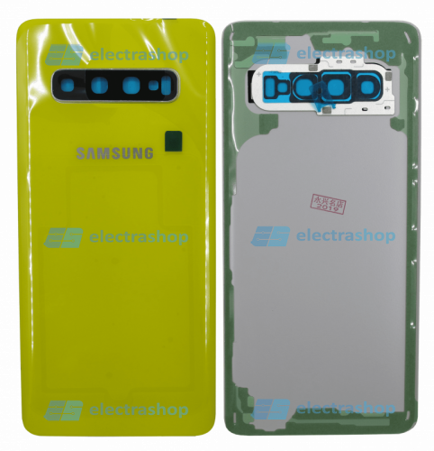 Задняя крышка Samsung Galaxy S10 (SM-G973F/SM-G973DS) желтая