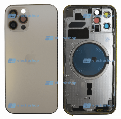 Корпус для IPhone 12 Pro золотой (оригинал)
