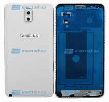Корпус для Samsung Galaxy Note 3 3G (задн.крышка+средн.часть+перед.рама) белый (Оригинал)
