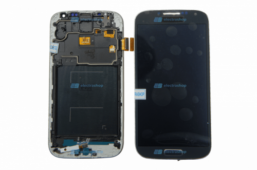 Модуль-дисплей Samsung Galaxy S4 (GT-I9500) темно-синий в сборе с рамкой (TFT COPY)