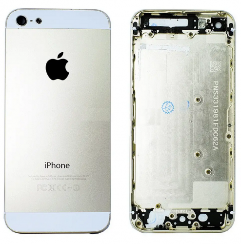 Корпус в сборе для IPhone 5 серебро (Оригинал)