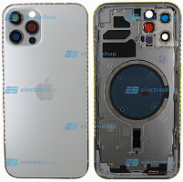 Корпус для IPhone 12 Pro серебристый (оригинал)