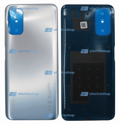 Задняя крышка для Xiaomi REDMI Note 10t серебристо-голубой