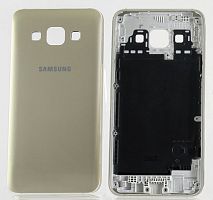 Корпус для Samsung Galaxy A3 (A300F) золотой (Оригинал)