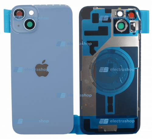 Задняя крышка для IPhone 14 Plus синяя (оригинал)