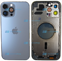 Корпус для IPhone 13 Pro Max небесно-голубой (оригинал)