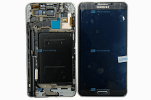 Модуль-дисплей Samsung Galaxy Note 3 LTE (N9005) с рамкой черный (ОРИГИНАЛ)