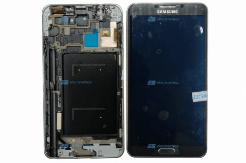 Модуль-дисплей Samsung Galaxy Note 3 LTE (N9005) с рамкой черный (ОРИГИНАЛ)