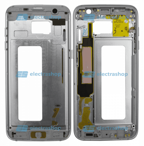 Средняя часть корпуса для Samsung Galaxy S7 EDGE (SM-G935F/SM-G935H/SM-G935DS) серебро