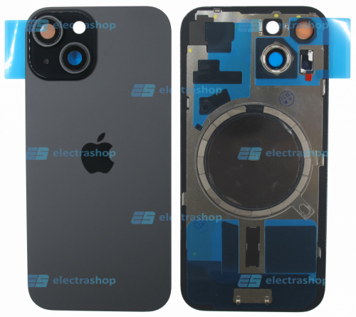 Задняя крышка для IPhone 15 черная (Оригинал)