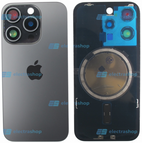 Задняя крышка для IPhone 15 Pro черная (Оригинал)