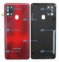 Задняя крышка Samsung Galaxy A21s SM-A217F/SM-A217FN/DS красная 