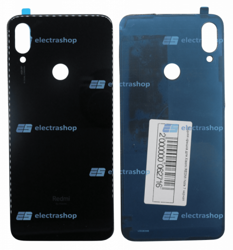 Задняя крышка для Xiaomi REDMI Note 7 черная  