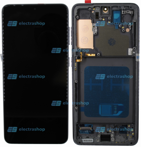 Модуль-дисплей Samsung Galaxy S21 (SM-G991B) черный (OLED Full size)