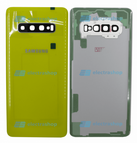 Задняя крышка Samsung Galaxy S10 Plus (SM-G975F/SM-G975DS) желтая