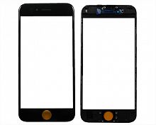 Стекло для дисплея IPhone 6 4.7 черное (рамка+ОСА клей)