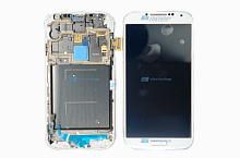 Модуль-дисплей Samsung Galaxy S4 (GT-I9500) белый в сборе с рамкой (ОРИГИНАЛ)