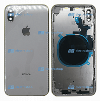 Корпус для IPhone Xs Max серебристый (оригинал)