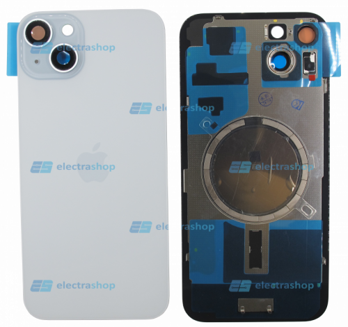 Задняя крышка для IPhone 15 Plus синяя (Оригинал)