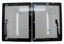 Тачскрин IPAD 3/IPAD 4 черный (в сборе)