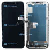 Модуль-дисплей для IPhone X черный (HX SOFT OLED)