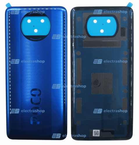 Задняя крышка для Xiaomi POCO X3 pro синяя