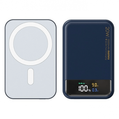Портативное зарядное устройство Power Bank магнитный REMAX RPP-525 10000 MaH (Black)