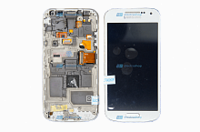 Модуль-дисплей Samsung Galaxy S4 mini (SM-I9190) белый с рамкой (ОРИГИНАЛ)