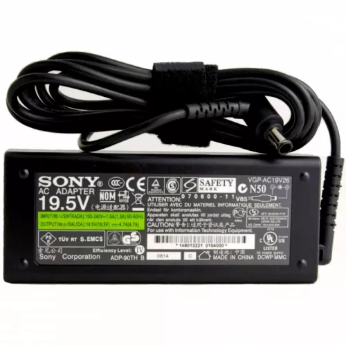 Блок питания для ноутбука Sony 19v 4.74А (90 Ватт) (Разьем 6.5*4.4 mm)