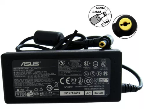 Блок питания для ноутбука ASUS 19v 3.42А (60 Ватт) (Разьем 5.5*2.5 mm)
